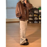 men fall outfits Goodnorth Japanese Retro Vintage Plaid Workwear Jacket Men's and Women's Loose Casual Top Jacket