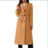 business casual outfits Autumn and Winter Long plus Size Woolen Women's Coat EBay Woolen Coat Seven Colors Size 8 Hair