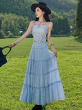 Nukty Elegant Casual Solid Skirt Suits Fashion Strapless Straps Top Loose A-line Chic Skirts Women's Two Pieces Set Female New Outfits