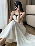 Nukty Elegant 2-Piece Dress Set for Lady Short Coat A-Line Midi Camisole Dresses Slim Korean Fashion Female Suit Spring Autumn New