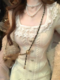 Autumn Elegant Slim Knitting Lace Dress Women Sexy Bodycon Y2k Mini Dress Casual Short Party Korean Fashion Dress Design