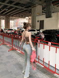 Nukty 2000s Vintage Leopard Vest Women Casual Y2k Crop Tops Sexy Female Outwear Summer Korean Fashion Elegant Tank Tops Blouse Shirt