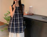 Nukty New Chinese Top Short Sleeve Sleeveless Top Women's Loose Floral Forest Style Lazy Style