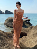Nukty Sexy Lace Strapless Womens Dresses Elegant Off Shoulder Bodycon Birthday Party Dress Summer Slim Chic Vestidos Female Long Robe