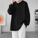 Nukty  High Quality Texture Long Sleeve T shirt For Men Spring Autumn Casual Mens T-shirts Male Tops Classic Clothes Men's T-Shirts