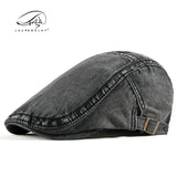 Nukty Brand Oohmy Cotton Denim Newsboy Hats Flat Ivy Gatsby Cabbie Driving Berets Hat Dad Cap for Men Women Vintage Casual Headwear