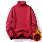 Nukty turtleneck outfit men Autumn Winter Men's Turtleneck Sweater Men's Knitting Pullovers Rollneck Knitted Sweater Warm Men Jumper Slim Fit Casual Sweater