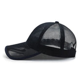 Nukty Summer Full Mesh Baseball Cap Unisex Trucker Cap Trucker Caps Men Fishing Hat Quick Dry Golf Running Hat Adjustable Snapback Hat