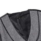 Nukty Men's Seampunk Suit Vest Wool Tweed Slim Fit Leisure Cotton Double Breasted Business Waistcoat