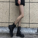 Nukty Fishnet Stockings Black Stockings Women Autumn and Winter Sexy Black Pantyhose Mesh