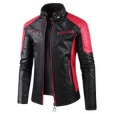 Nukty WELL DRESSED MEN Spring Autumn Jacket Men Thickened Warm Zipper Jacket High Quality Male Jacket Multi Pocket Casual Motorcycle  PU Leather Jacket