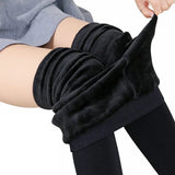 Nukty Winter Leggings For Women Warm Leggins Solid Color Velvet Leggins High Waist Leggings Stretchy Leggings