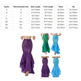 Nukty Womens Skirt Mermaid Role Play Costumes Fish Scale Print High Waist Trumpet Fishtail Skirts for Halloween Role Play Theme Party