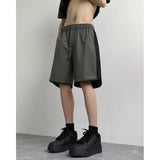 Nukty Summer Thin Running Shorts for Men Casual Jogging Sport Short Pants Patchwork Drawstring Quick Dry Sports Shorts