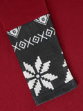 Nukty Long Sleeve Colorblock Dress Christmas Dress Tree Snowflake Print Cinched Godet A Line Mini Robe For Women