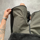 Nukty Summer Thin Running Shorts for Men Casual Jogging Sport Short Pants Patchwork Drawstring Quick Dry Sports Shorts