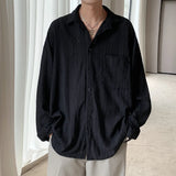Nukty Shirts for Men Hollow Out Lapel Men Blouse Vacation Sexy Handsome Fashion Men Clothing Mesh Long-sleeved Shirts Black/Apricot