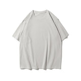Nukty 280gsm High Qualtity Oversized Heavy T-shirt for Men Short Sleeve Tee Cotton Solid Color Trend Leisure Green White Black
