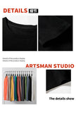 Nukty New Klein Blue Long Sleeve T-shirt Men's Spring and Autumn New Solid Color Laydown Casual Top Coat Round Neck Underlay Shirt 5xl