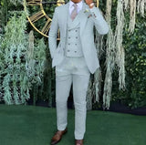 Nukty prom outfits for guys Men's Slim-fit Three-piece Suit，Three-piece Set of Vest, Blazer and Trousersï¼?Ideal for Weddings, Business and Formal Occasions
