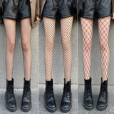 Nukty Hot Selling Summer Lolita Fishnet  Body Stockings Fish Net Pantyhose Mesh Nylon Tights Lingerie Skin JK Fishnet Waist Hosiery
