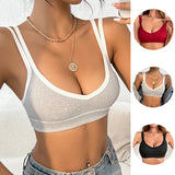 Nukty Sexy Crop Top Corset Camisole Seamless Underwear Hot Sale Fashion Women Casual Bralette Lingerie Tank Top Sexy Bras Sports Vest