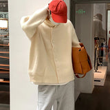 Nukty Winter Clothing Men's Luxury Knitted Jacquard Turtleneck Cardigan Sweatercoat Long Sleeve Casual Buttons Solid Color Coat