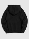 Nukty Hoodie for Men Solid Fleece-lined Sweatshirts Unisex Streetwear Pullover Fall Winter Hooded Jumper Basic Sweats