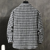 Nukty Plaid Jacket Men Plus Size 10XL Jackets Coat Spring Autumn Fashion Casual Black White Plaid Coats Male Big Size 10XL