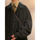 Nukty American Style Vintage 2024 Men Bomber Jacket Windbreakers Zipper Coats Autumn Loose Cargo Outwear