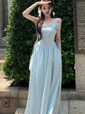 Nukty Women  Sleeveless Polka Dot Slash Neck Dresses Spring Summer Backless Sweet Elegant Party Dress Vintage Ladies Casual Vestidos