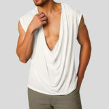 Nukty New Summer Men's Skinny Gym Tank Tops Leisure Popular Sleeveless Sportwear Fashion Loose Solid Color Bodybuilding Vest S-2XL
