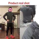Nukty Men's Jacket Hoodies Long Sleeve T-shirts Running Training Clothes Quick Dry Breathable Sports T Shirt For Men