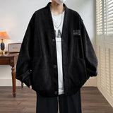 Nukty Streetwear Men‘s Sweater Japan Style Plus Size 7XL Man Sweatercoat Fashion Loose Tops Casual Single Breasted Clothes