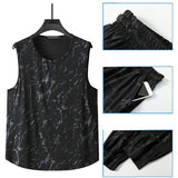 Nukty Summer Cool Tank Tops Men Plus Size 10XL 11XL Summer Vest Fashion Casual Running Vest Male Black Tank Tops Big Size