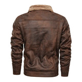 Nukty Men Jackets Thicken Faux Fur Fleece Jacket male Loose Lambs Wool Lapel Pocket Outerwear Winter Chic Single Breasted Street Coat