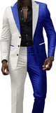 Nukty prom outfits for guys Two Color Panels for A  Men's Suits，Tailor-made Suitsï¼? Pieces Blazer and Pants Set，Single Breasted，for Summer Beach，Groomsmen