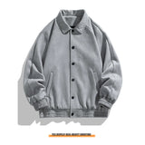 Nukty 2024 New Listing Oversized Aviator Jacket Fashion Casual Suede Flip Lining Slim Quality Men'S Spring And Fall Loose Work Coat