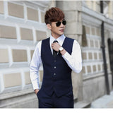 Nukty Men's Large Size Korean Version Slim-fit Suit Waistcoat Men's Wedding Business Vest British Casual Clip Fashion Men