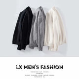 Nukty Men Spring Autumn Warm Cardigan Men Zipper Sweaters Jackets Mens Slim Fit Knitted Sweatercoat Thick Cardigan Sweater Coat