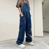 Nukty  Hip Hop Jeans Men Overalls Streetwear Baggy Unisex Y2k Clothes Tooling American Fashion Vintage Denim Trousers Techwear Handsome