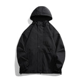 Nukty 2024 Men Hooded Jacket Men Bomber Jacket Mens Windbreakers Zipper Coats Spring Autumn Loose Cargo Jacket Men Casual Sportswear