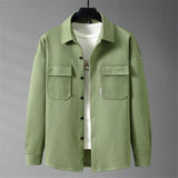Nukty Plus Size 8XL 10XL Shirts Men Green Shirt Jacket Autumn Long Sleeve Shirts Male Fashion Causal Jacket Big Size 8XL 10XL