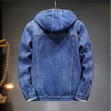 Nukty New Thicker And Warmer Men's Hooded Denim Jacket Winter Lambswool Hooded And Padded Denim Jacket Size