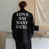 Nukty New Autumn Men's Blazer Casual Back Letter Printing Design Shoulder Pads Loose Tops Korean Trendy Male Suit Jacket