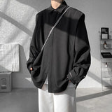 Nukty Sleek Drape Shirt Innovative Faux Two-Piece Design Modern Layered Look Stylish Comfortable Fabric Trendy Chic New Fashion Forwar