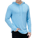 Nukty Men's Lightweight Athletic Hoodies Long Sleeve Workout Sport Hooded Shirt Casual Gym Running Jogger Shirt Pullover Sweatshirt