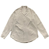 Nukty Black White Ice Silk Shirt Men Fashion Social Mens Dress Shirt Korean Loose Long Sleeved Shirt Mens Office Formal Shirts M-3XL