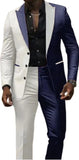 Nukty prom outfits for guys Two Color Panels for A  Men's Suits，Tailor-made Suitsï¼? Pieces Blazer and Pants Set，Single Breasted，for Summer Beach，Groomsmen