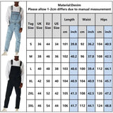 Nukty Solid Color Jeans Overalls For Men Fashion Casual Suit High Waist Denim Jumpsuits Casual Oversized Pants Men Clothing Tracksuit